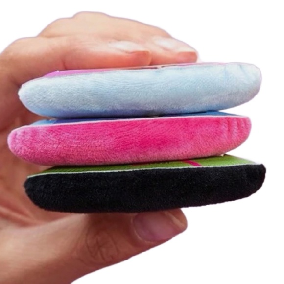 Powerpuff Girls Makeup Powder Puffs 3pc Set Soft Teardrop Cartoon Network NEW - Picture 4 of 8